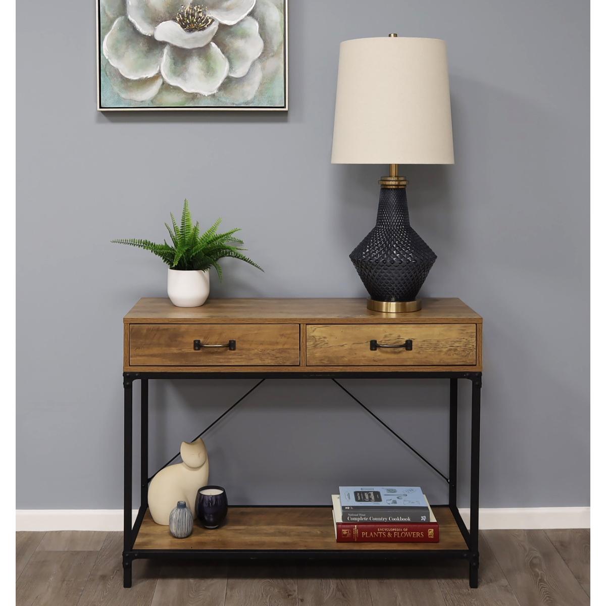 LIA 1 LIGHT ANTIQUE BRASS AND TEXTURED GLASS TABLE LAMP – image 3