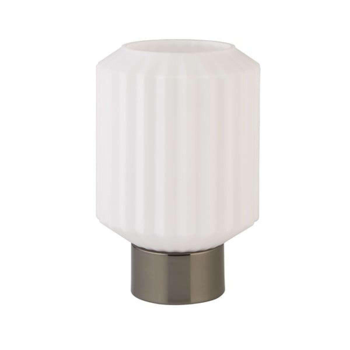 Zina Opal White &amp; Black Chrome Table Lamp – image 2
