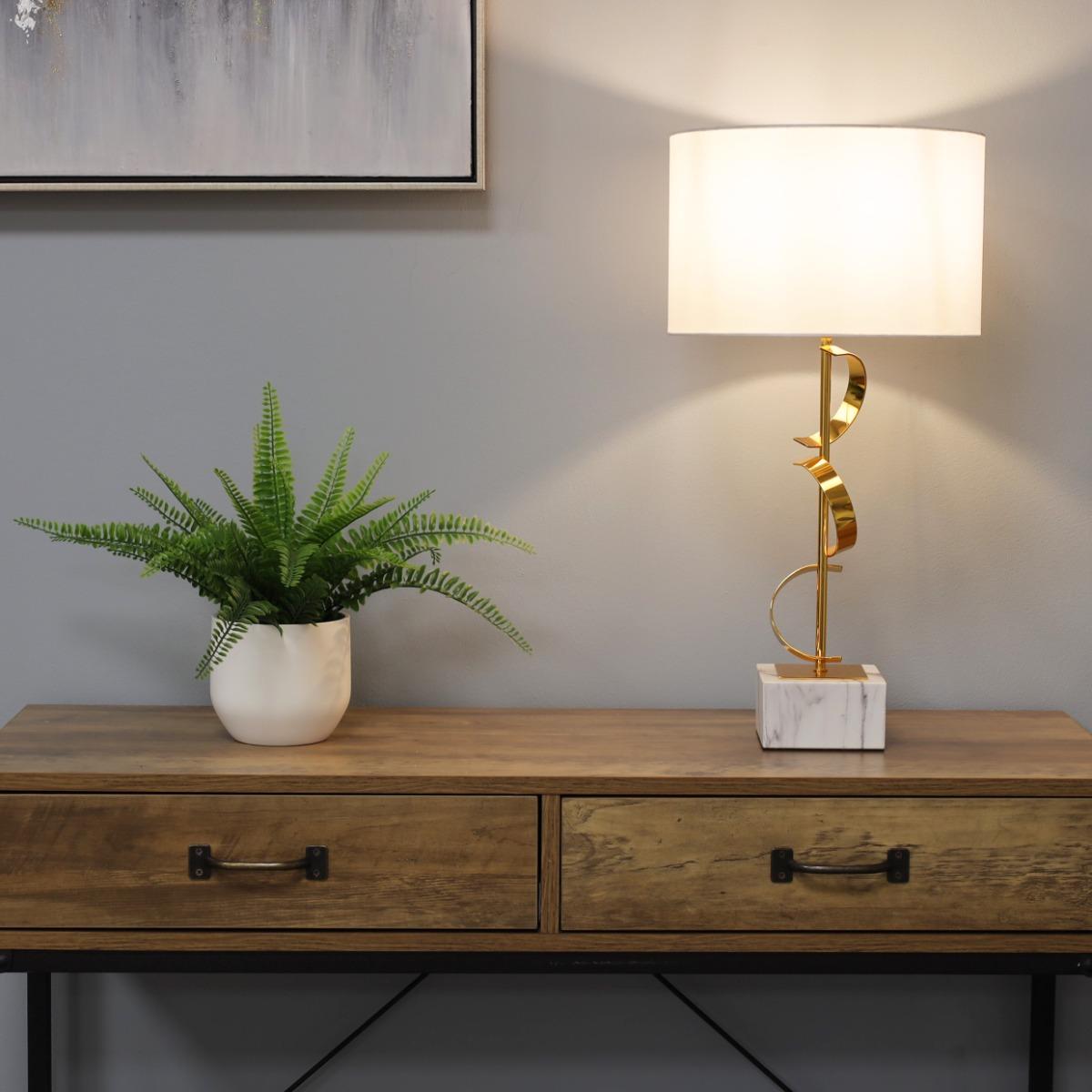 HELIOS GOLD TABLE LAMP – image 2