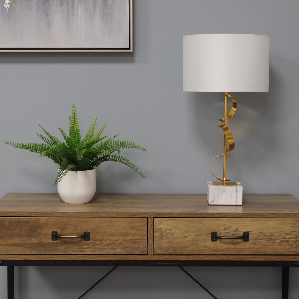 HELIOS GOLD TABLE LAMP – image 3