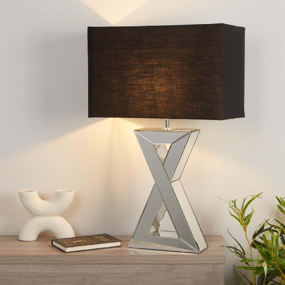 Athena Chrome Small Mirror Table Lamp – image 1