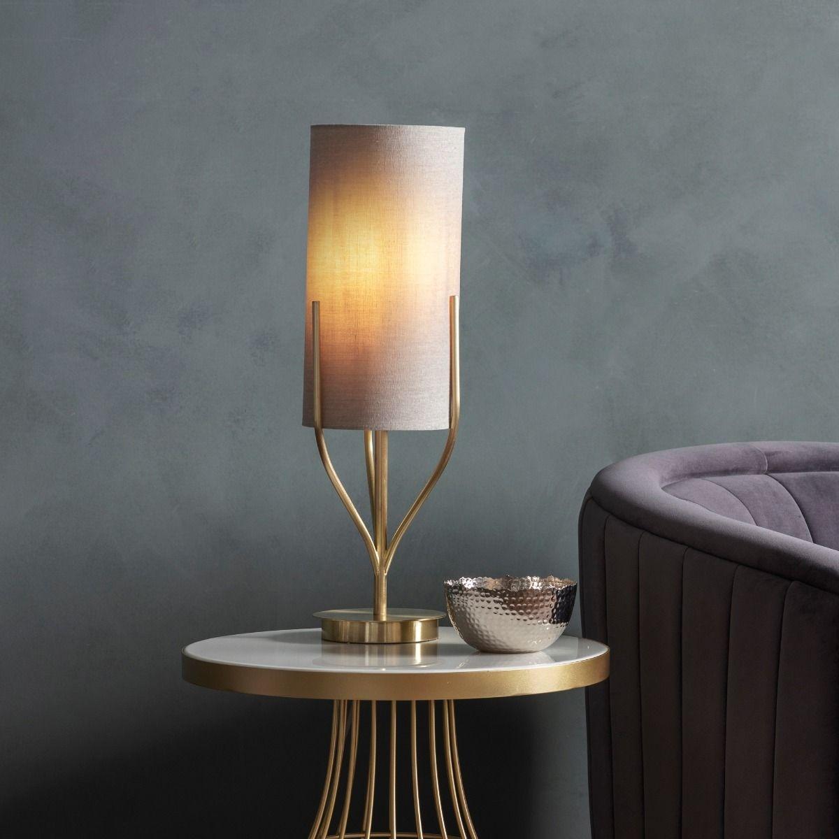 Fraser 1 Light Satin Brass Table Lamp – image 7