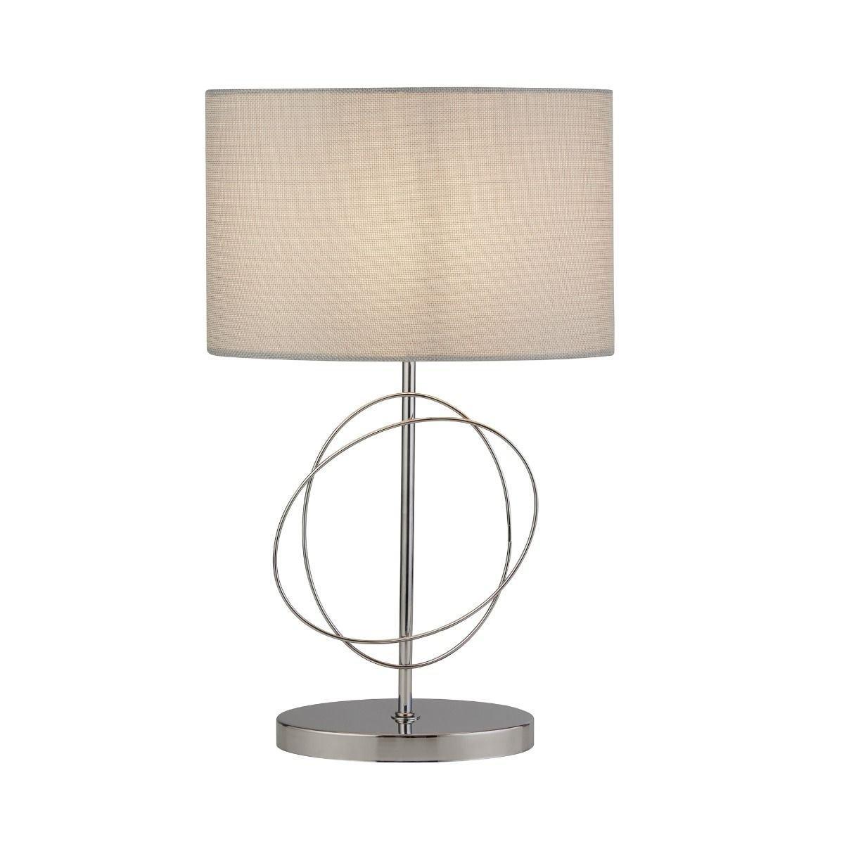 Jiji Polished Chrome & Grey Table Lamp – image 2