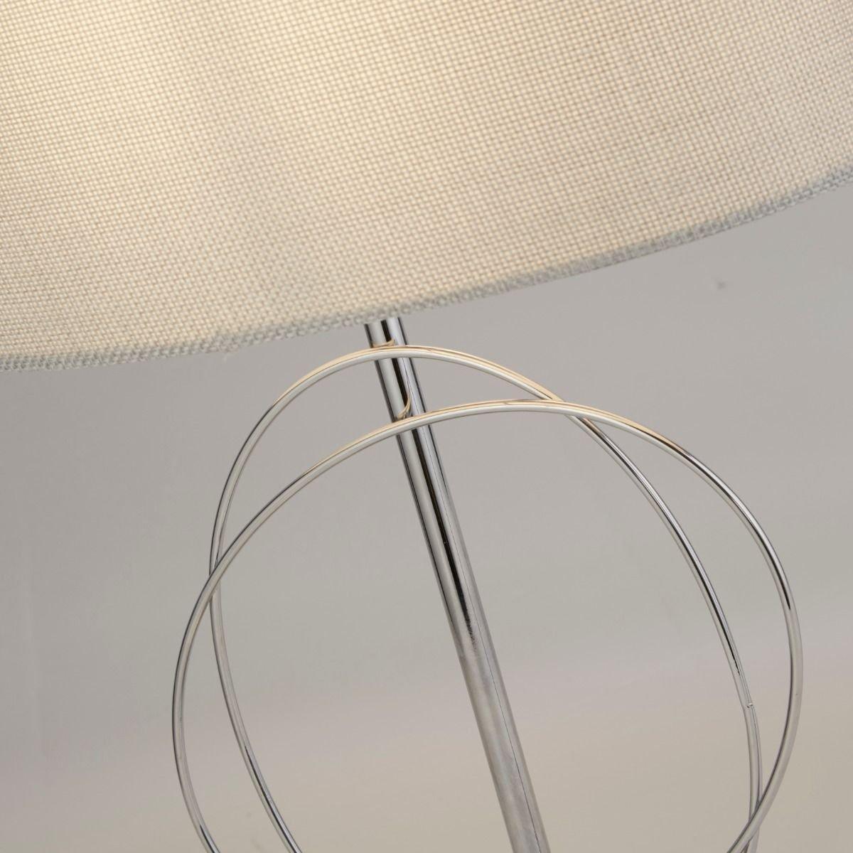 Jiji Polished Chrome & Grey Table Lamp – image 3