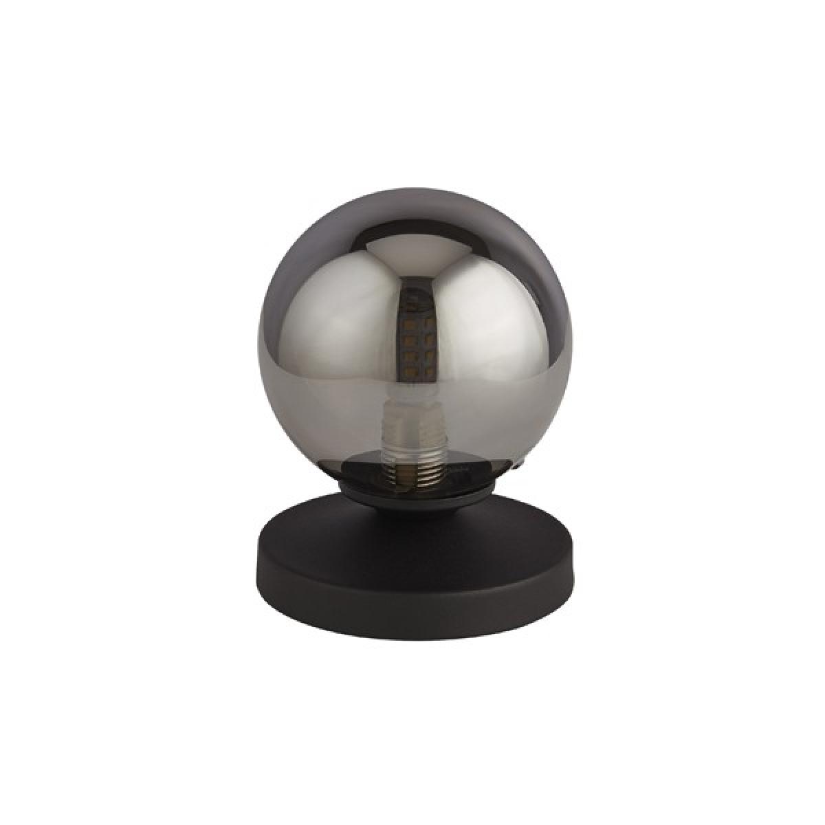 Navarro Matt Black & Smoked Glass Table Lamp – image 2