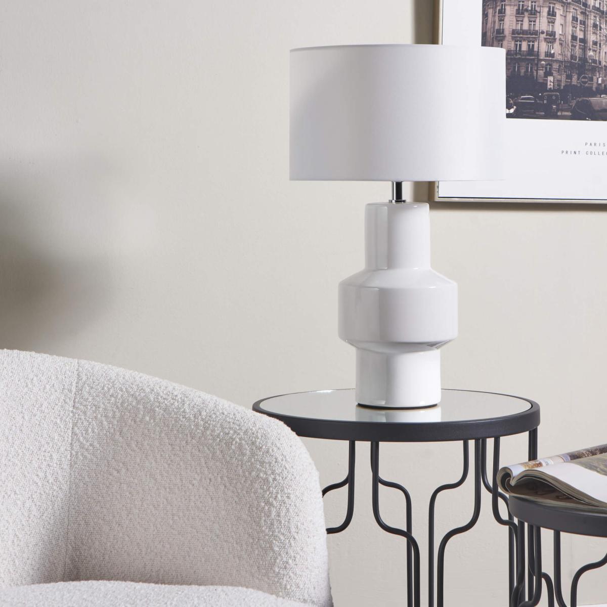 Salina White Table Lamp – image 2