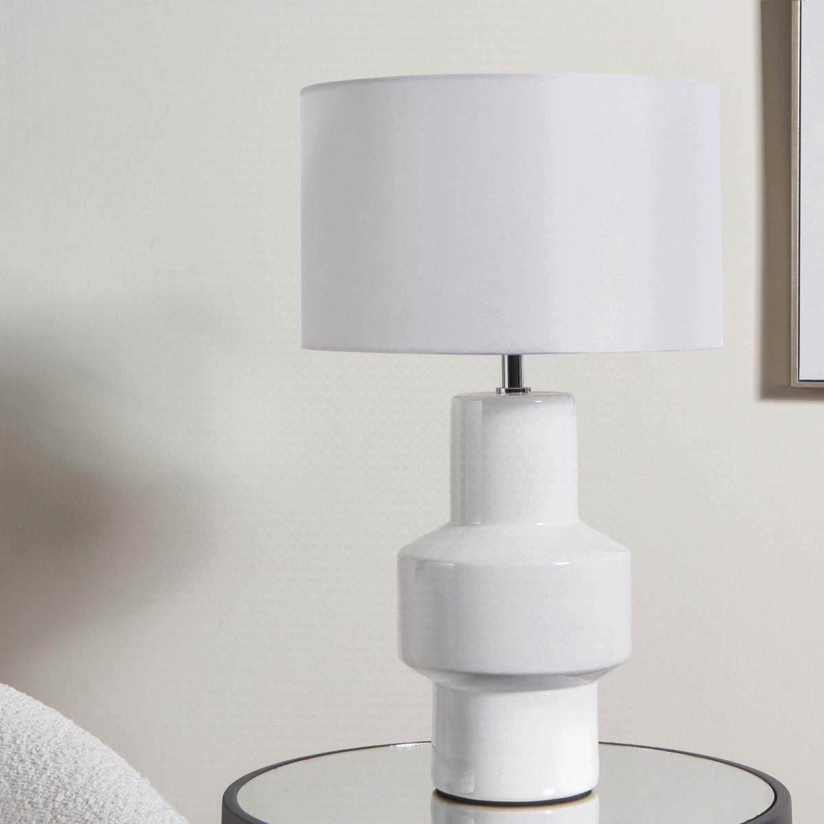 Salina White Table Lamp – image 4