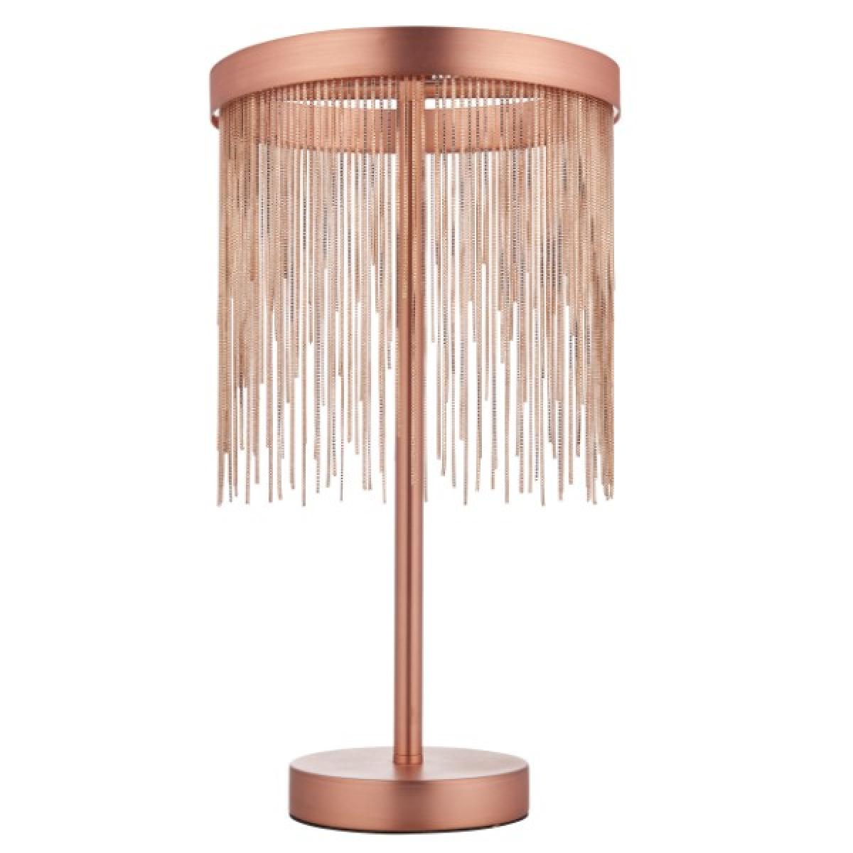 Zelma LED Brushed Copper Table Lamp – image 6