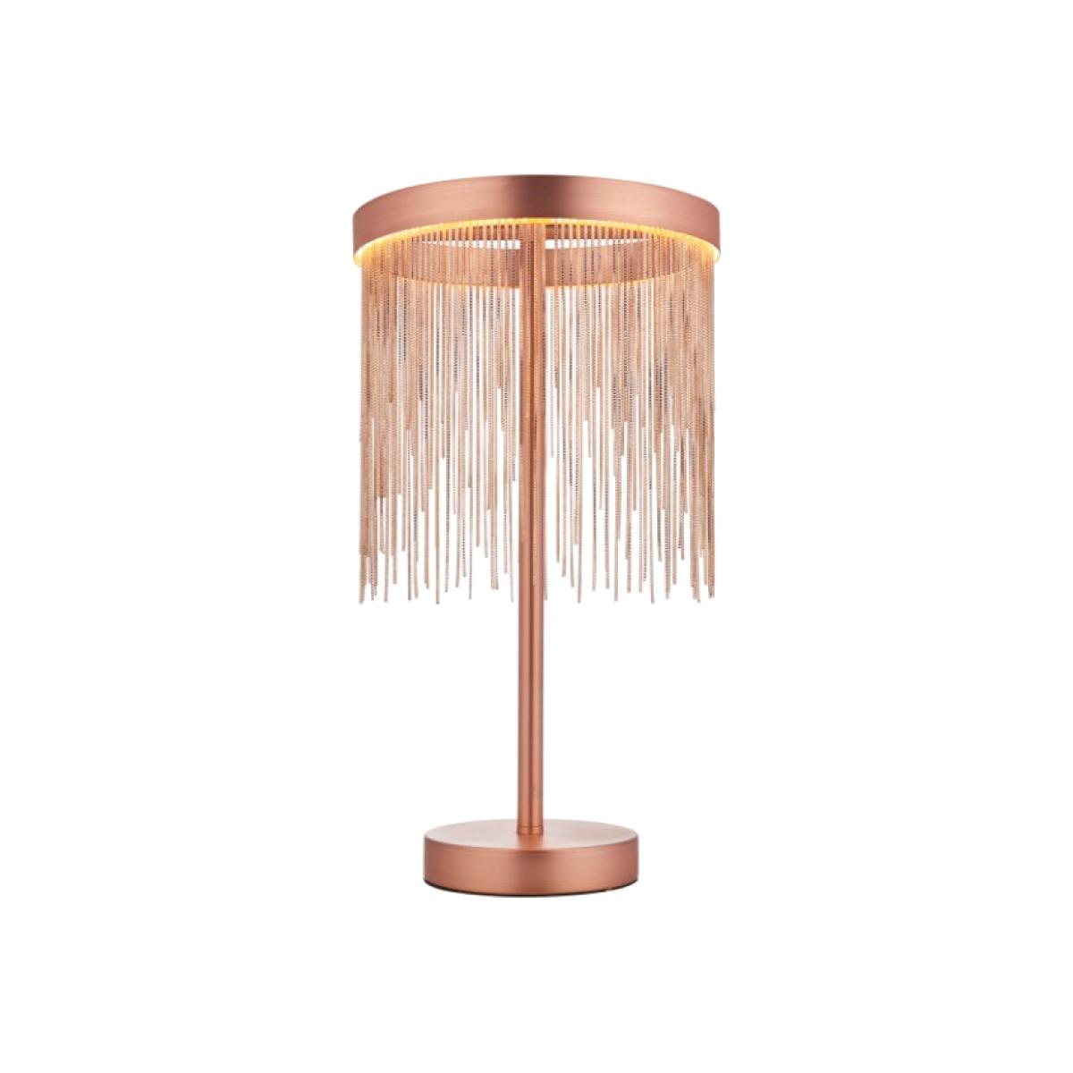 Zelma LED Brushed Copper Table Lamp – image 1