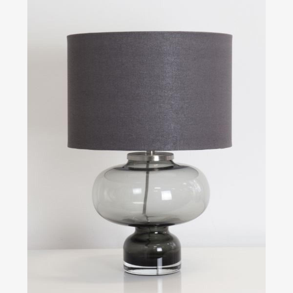 Taville Grey Glass Table Lamp