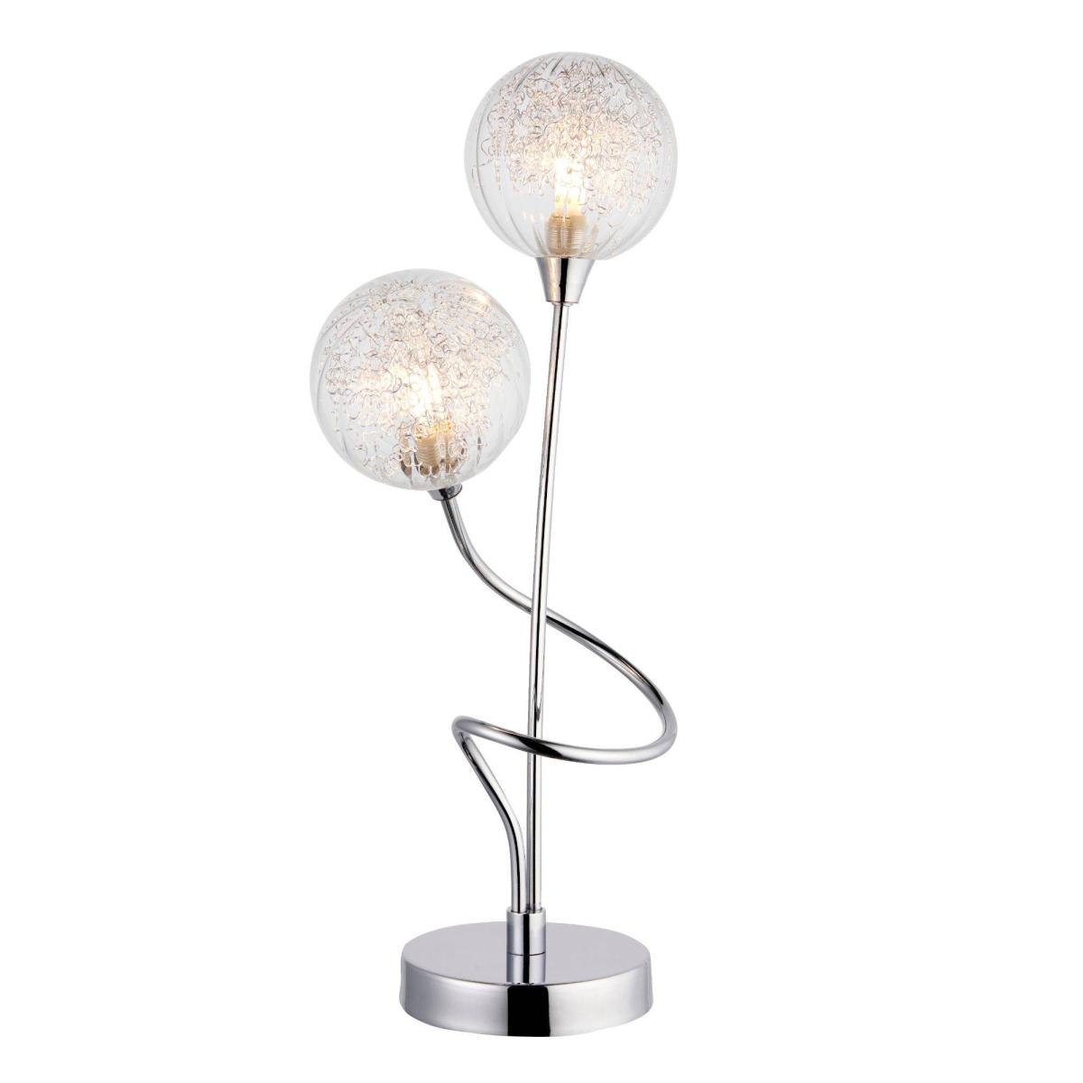 Hadley 2 Light 44cm Polished Chrome Table Lamp – image 2