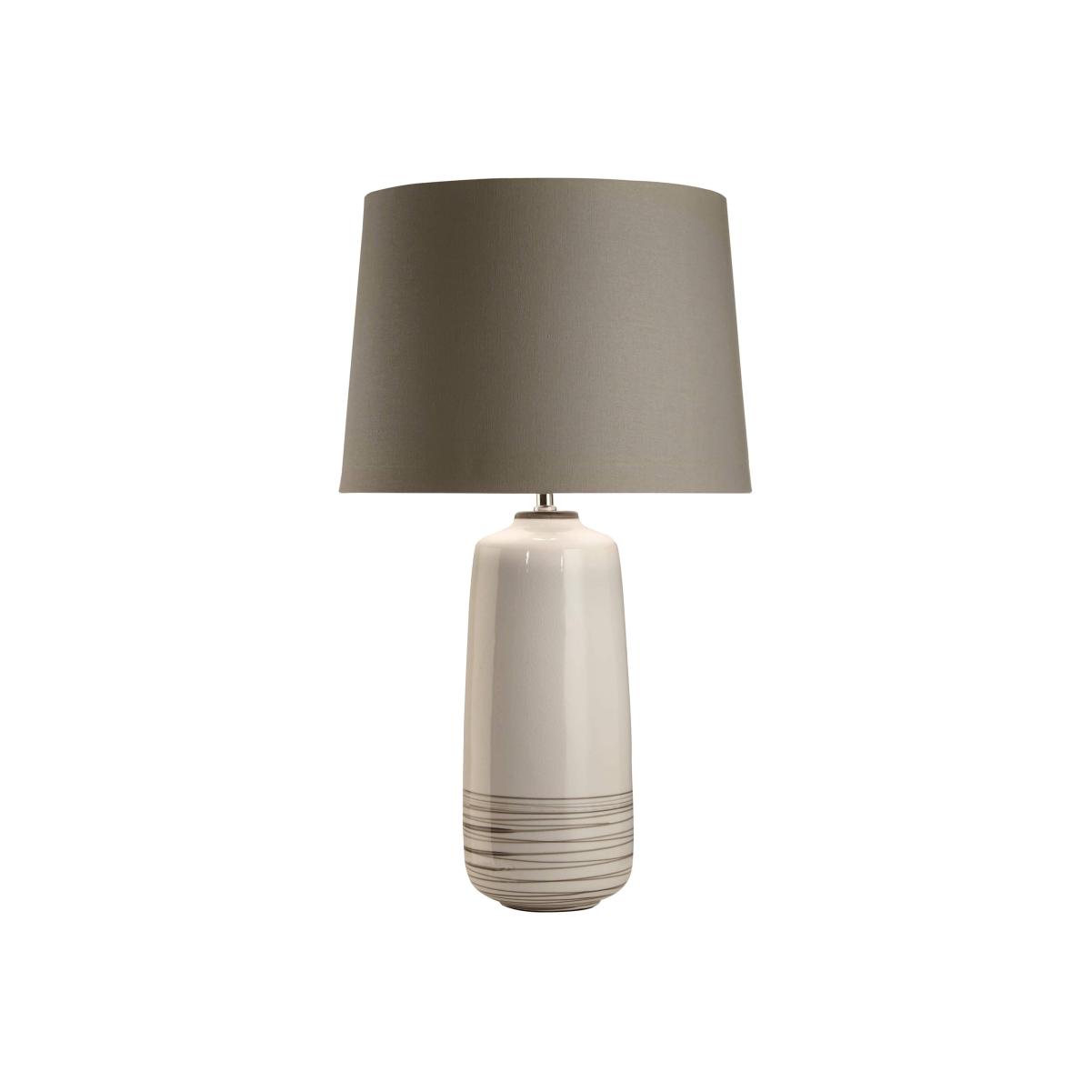Moby White and Grey 70cm Table Lamp – image 1