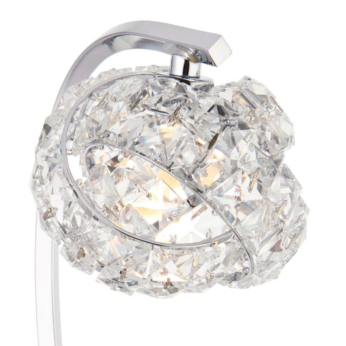Monaco Chrome and Crystal Table Lamp – image 3