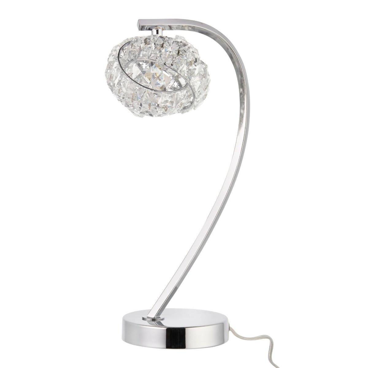Monaco Chrome and Crystal Table Lamp – image 4