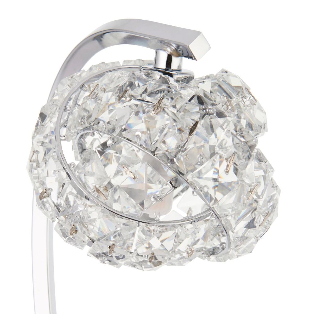 Monaco Chrome and Crystal Table Lamp – image 5