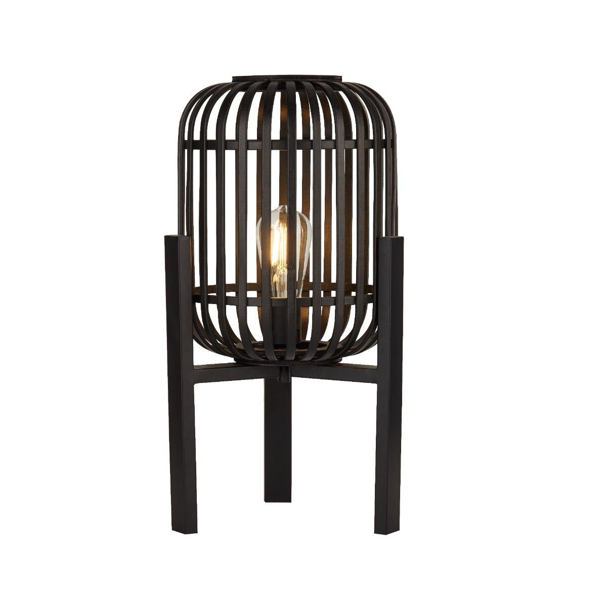 Aleppo Black Rattan Table Lamp – image 2