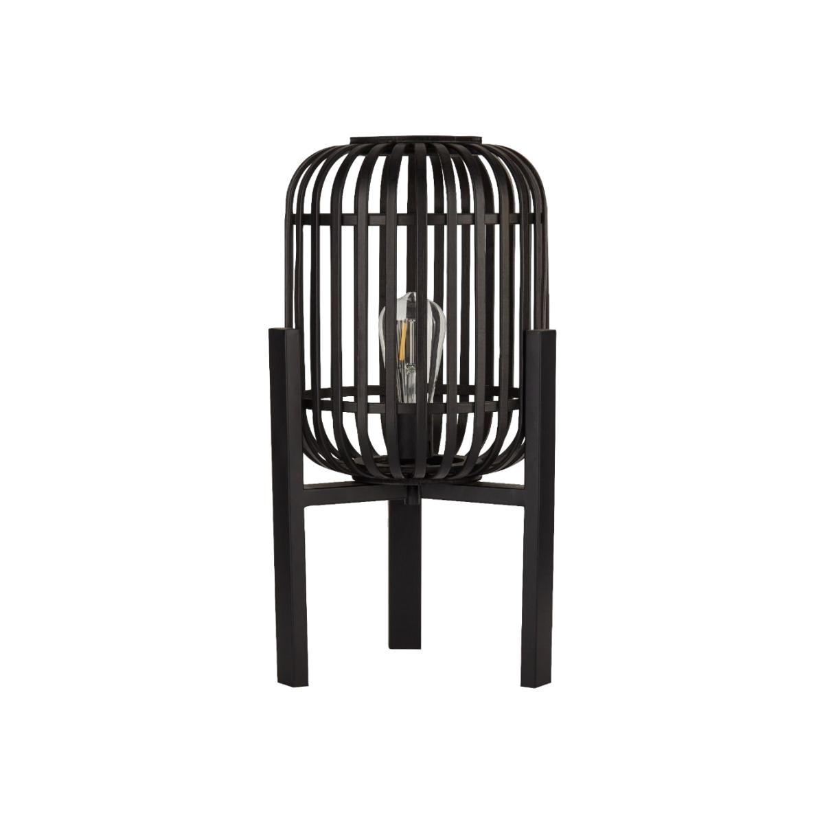 Aleppo Black Rattan Table Lamp – image 1