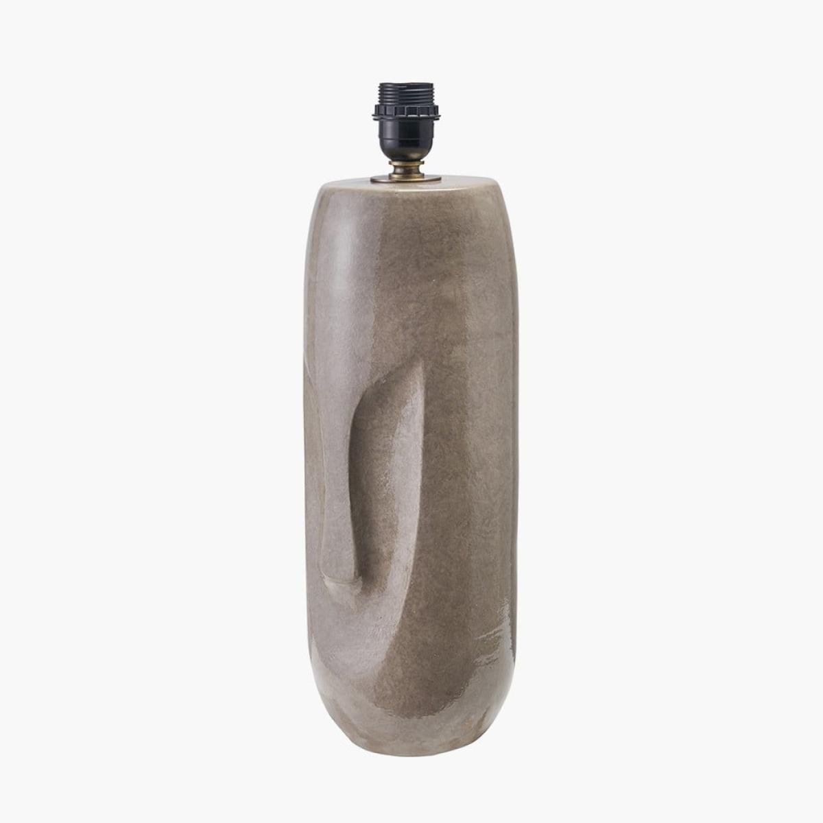 Visage Grey Face Design Tall Stoneware Table Lamp – image 4
