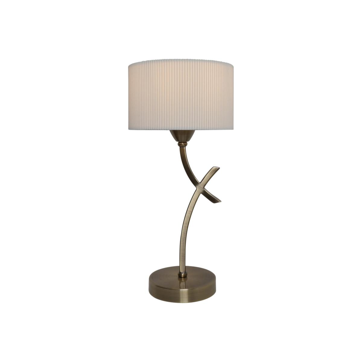 Justina Antique Brass Table Lamp – image 1
