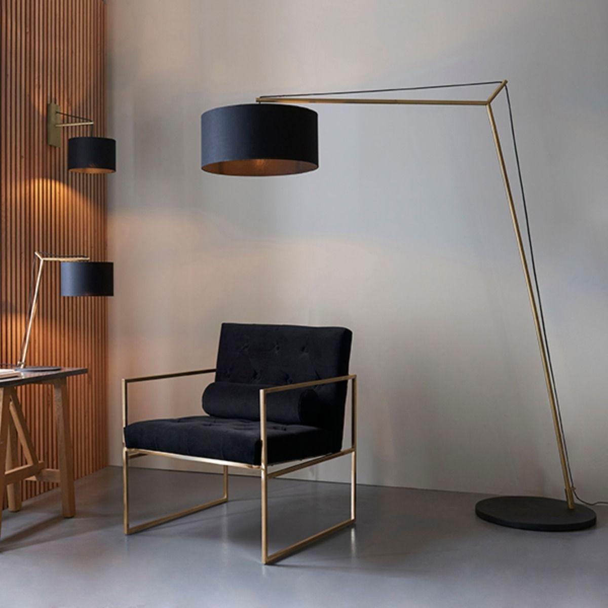 Zaira Brass and Black Table Lamp – image 4