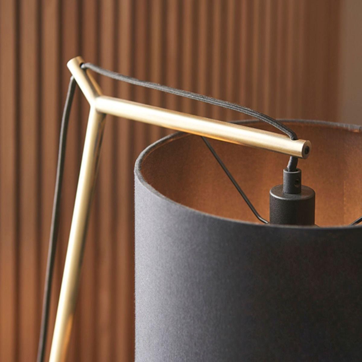 Zaira Brass and Black Table Lamp – image 6