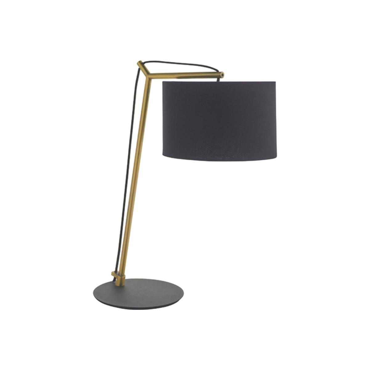 Zaira Brass and Black Table Lamp – image 1