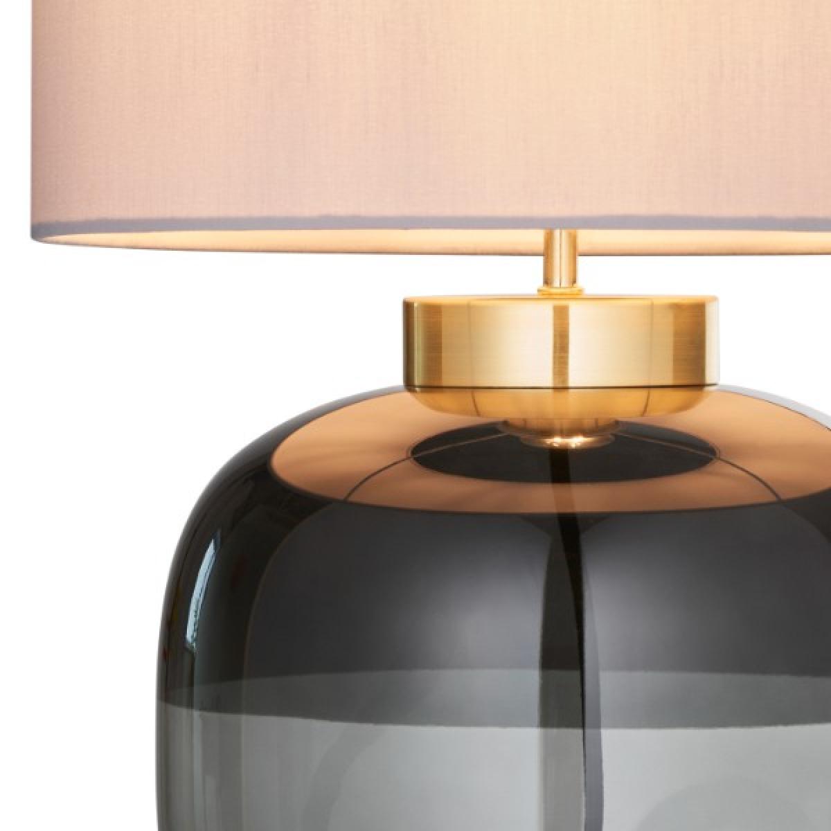 Jeni Smoked Glass Table Lamp – image 4