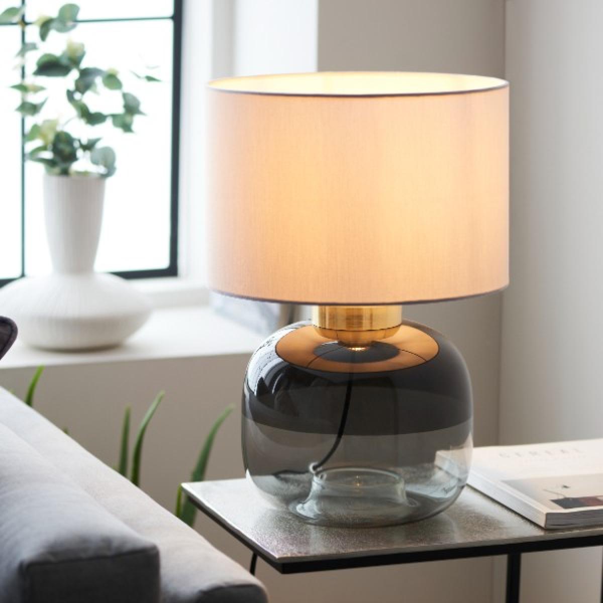 Jeni Smoked Glass Table Lamp – image 5