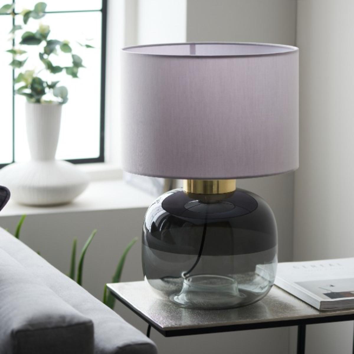 Jeni Smoked Glass Table Lamp – image 6