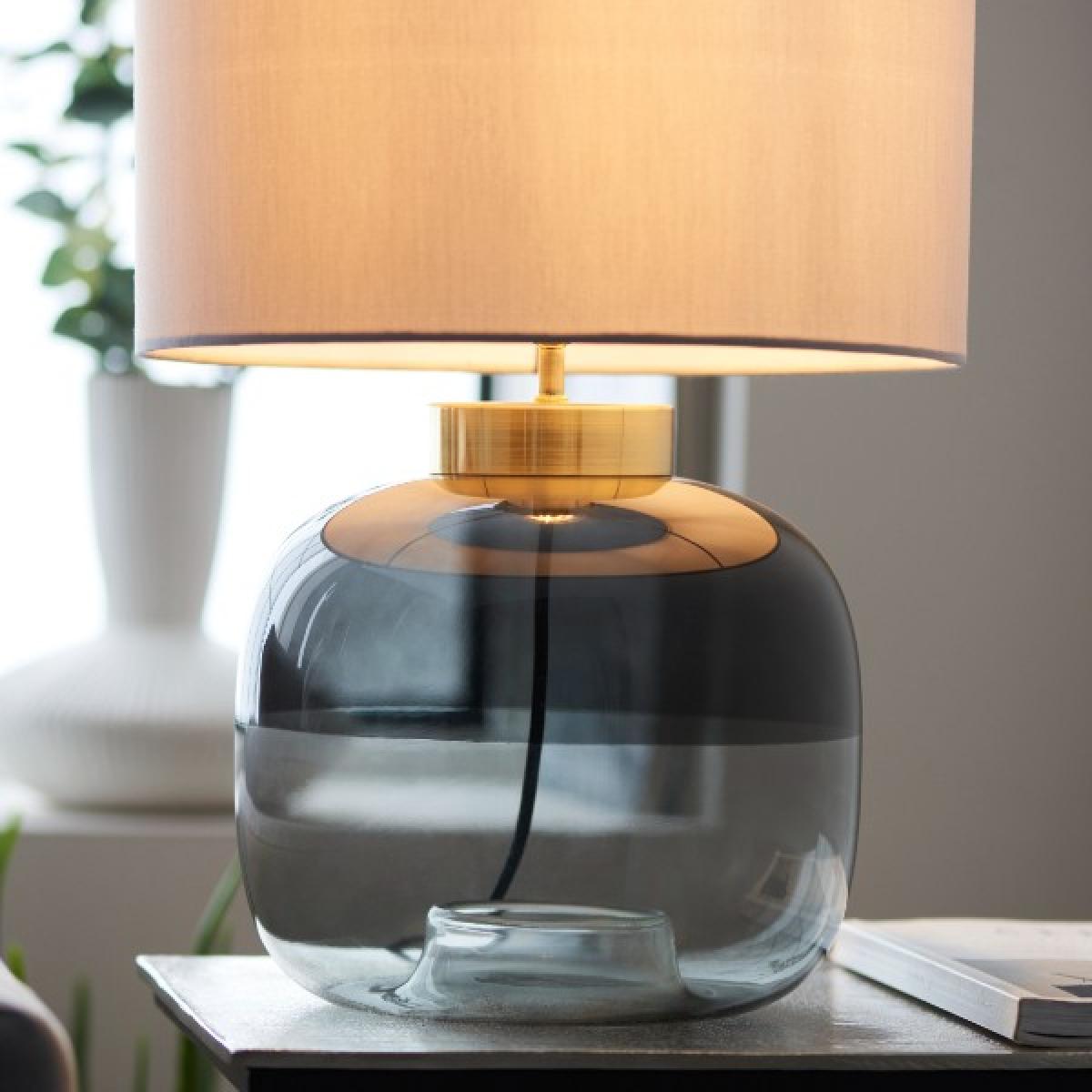 Jeni Smoked Glass Table Lamp – image 7