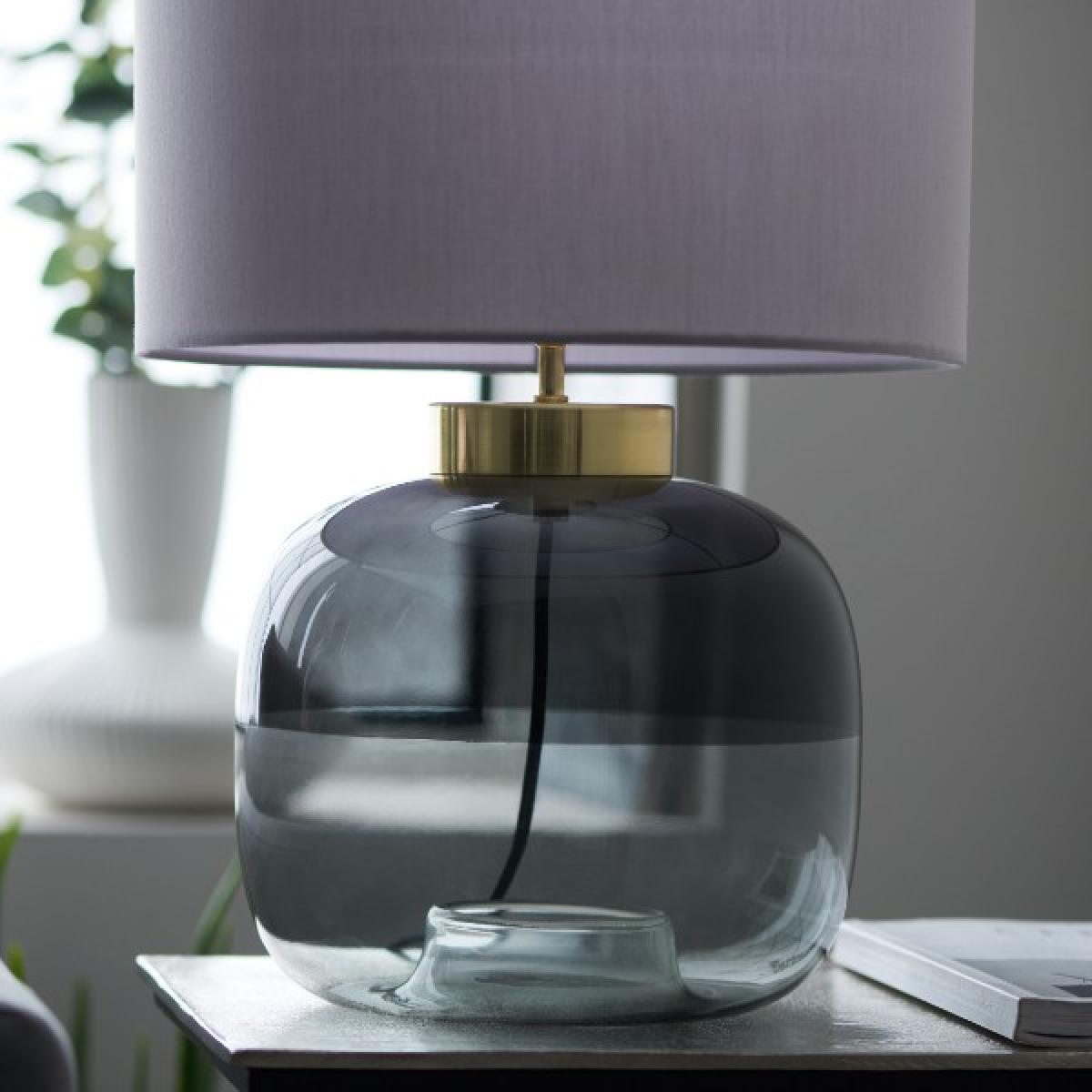 Jeni Smoked Glass Table Lamp – image 8