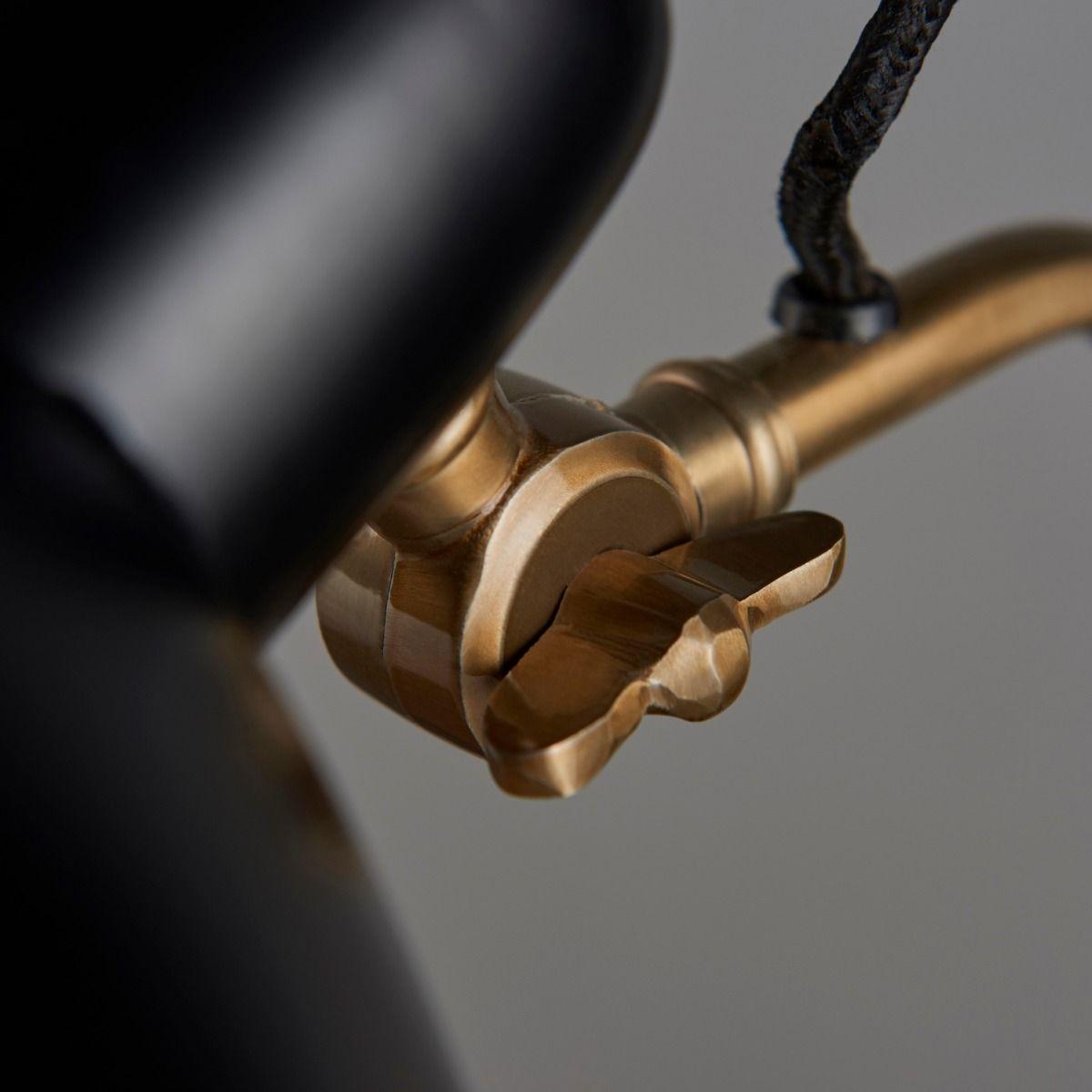 Largo Satin Brass & Black Table Lamp – image 3