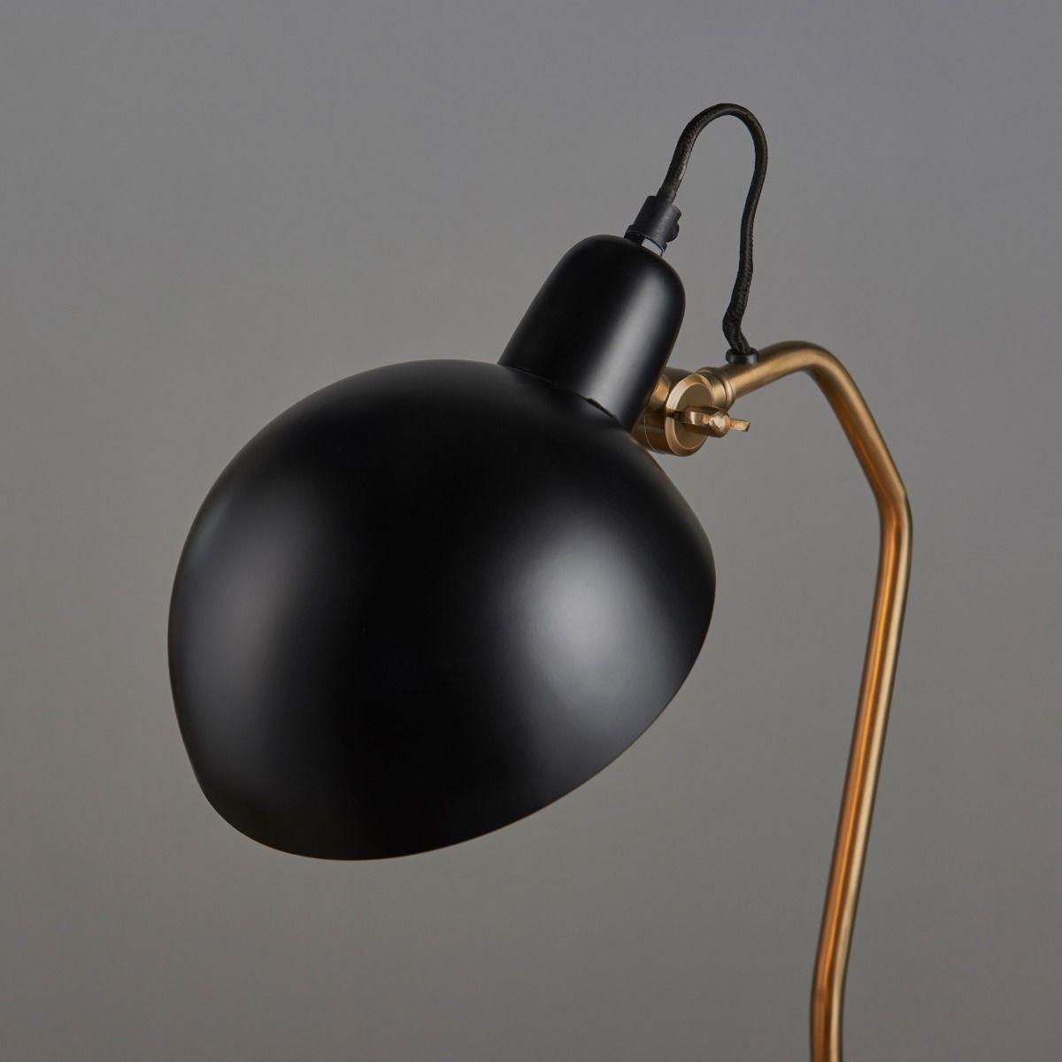 Largo Satin Brass & Black Table Lamp – image 4