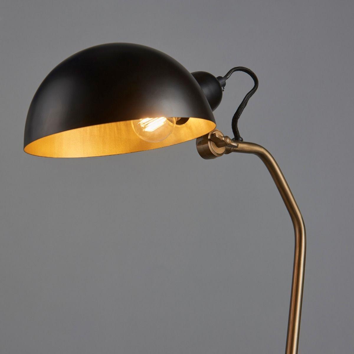 Largo Satin Brass & Black Table Lamp – image 5