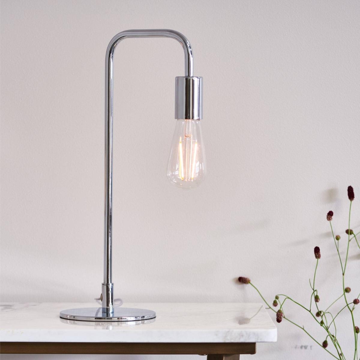 Rubens 45cm Table Lamp Polished Chrome – image 4