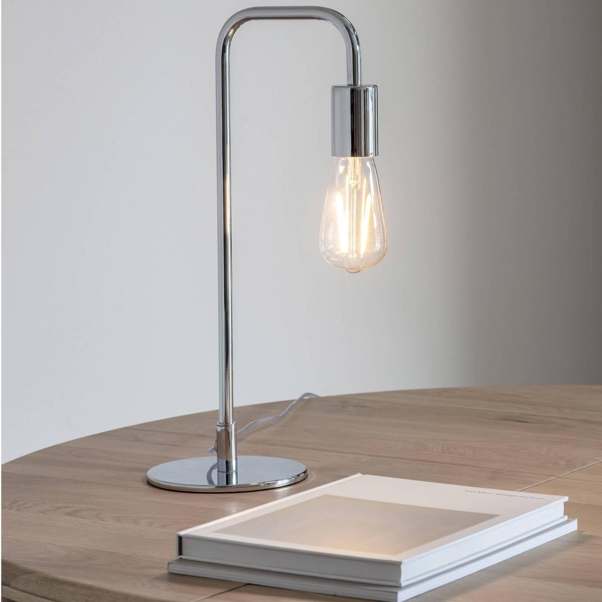 Rubens 45cm Table Lamp Polished Chrome – image 7