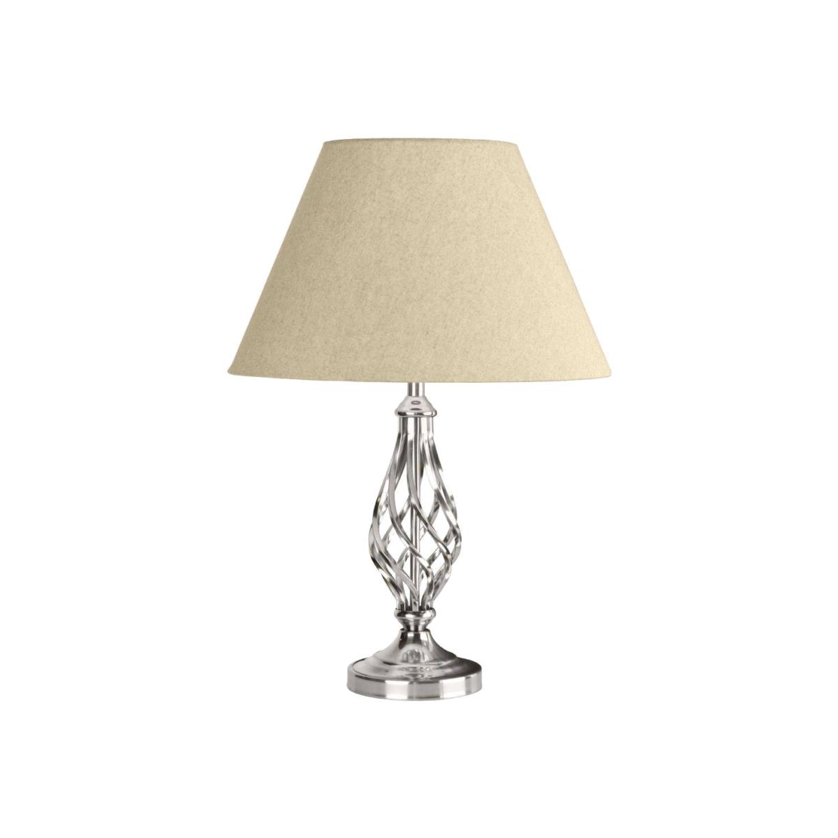 Maddison Twist 52cm Table Lamp Polished Chrome – image 1
