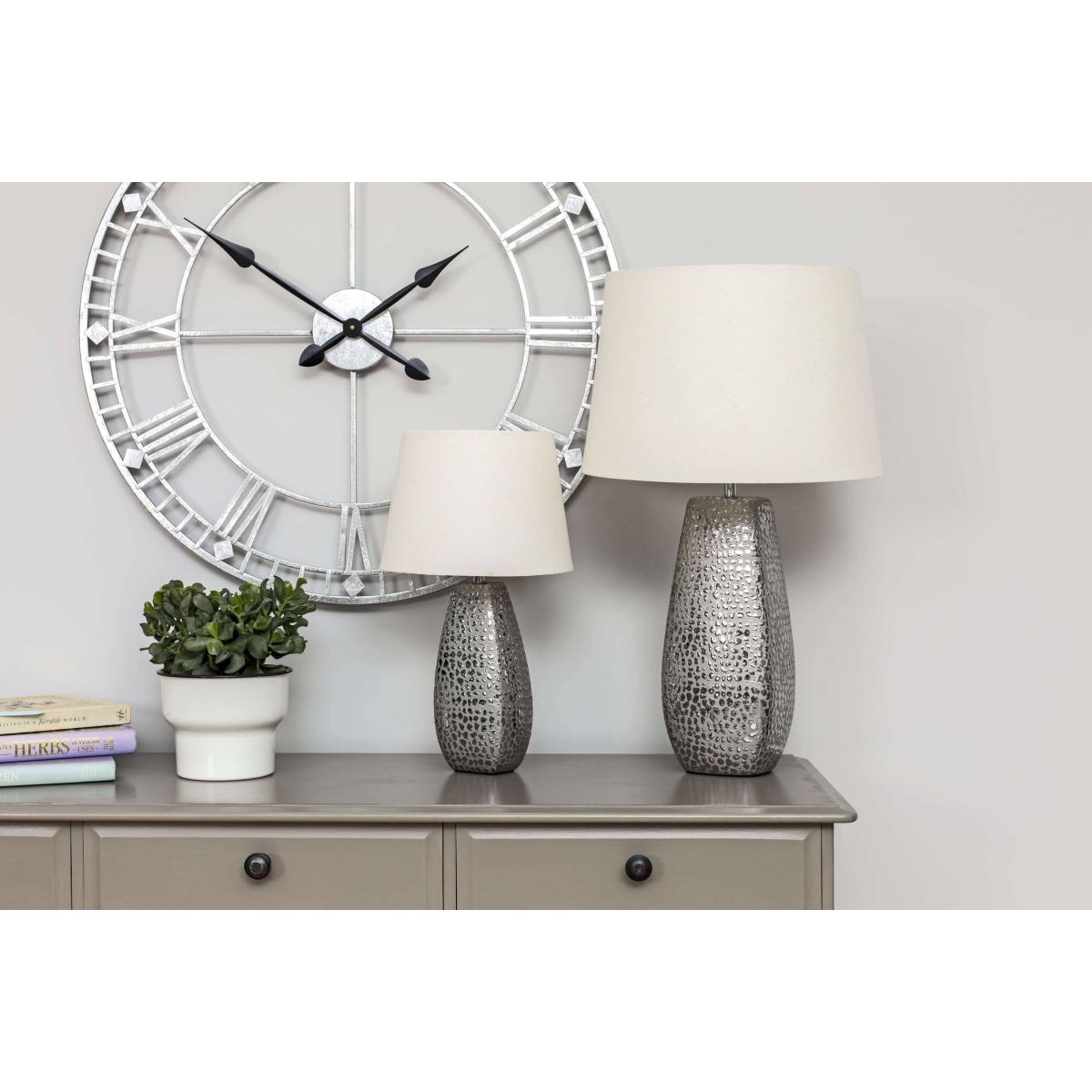 Croc 45cm Table Lamp Chrome – image 3