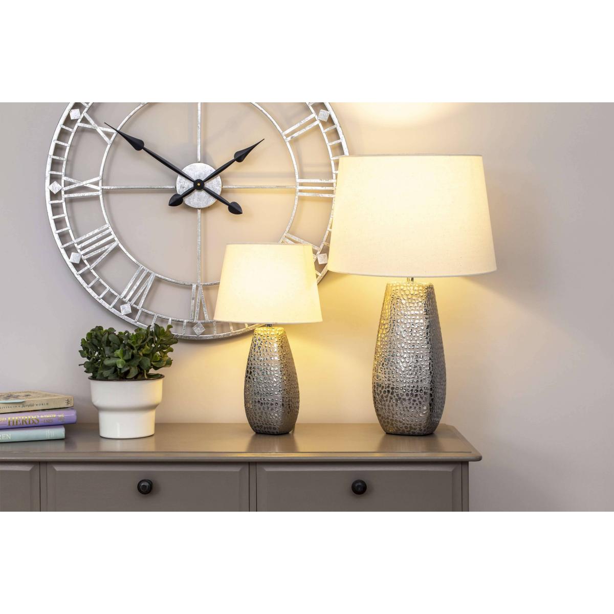 Croc 45cm Table Lamp Chrome – image 1