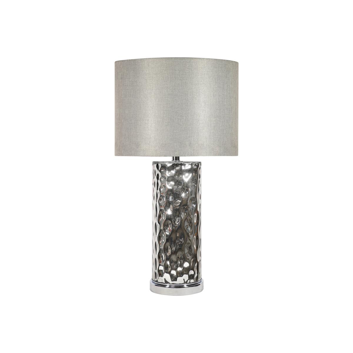 Adelia Silver Table Lamp