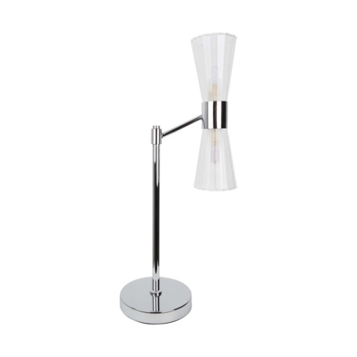 HERRERA 2 LIGHT POLISHED CHROME TABLE LAMP – image 4