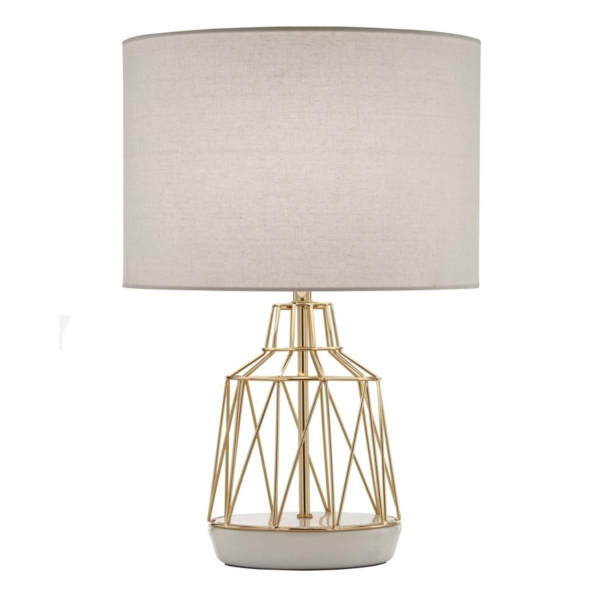 Macaroon Gold and White 44cm Table Lamp – image 3