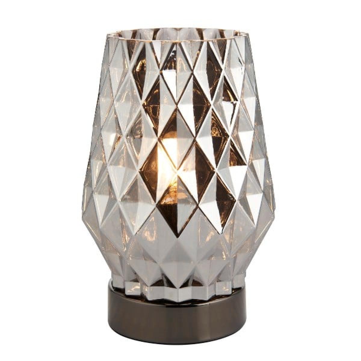 Shard Smoked Glass Touch Table Lamp – image 2