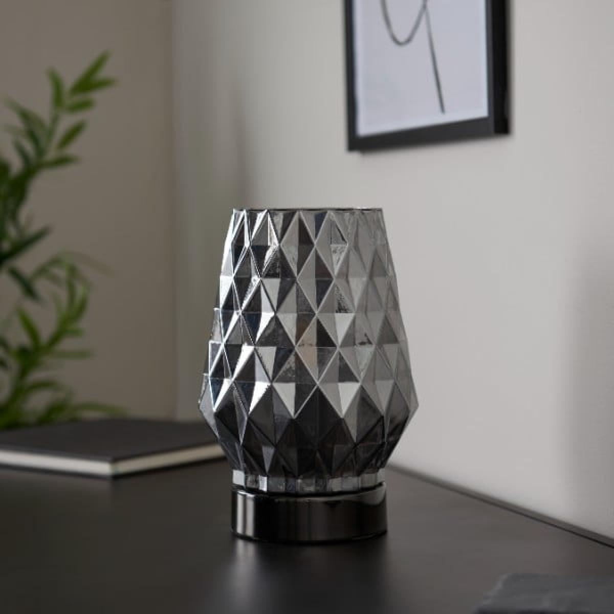Shard Smoked Glass Touch Table Lamp – image 6