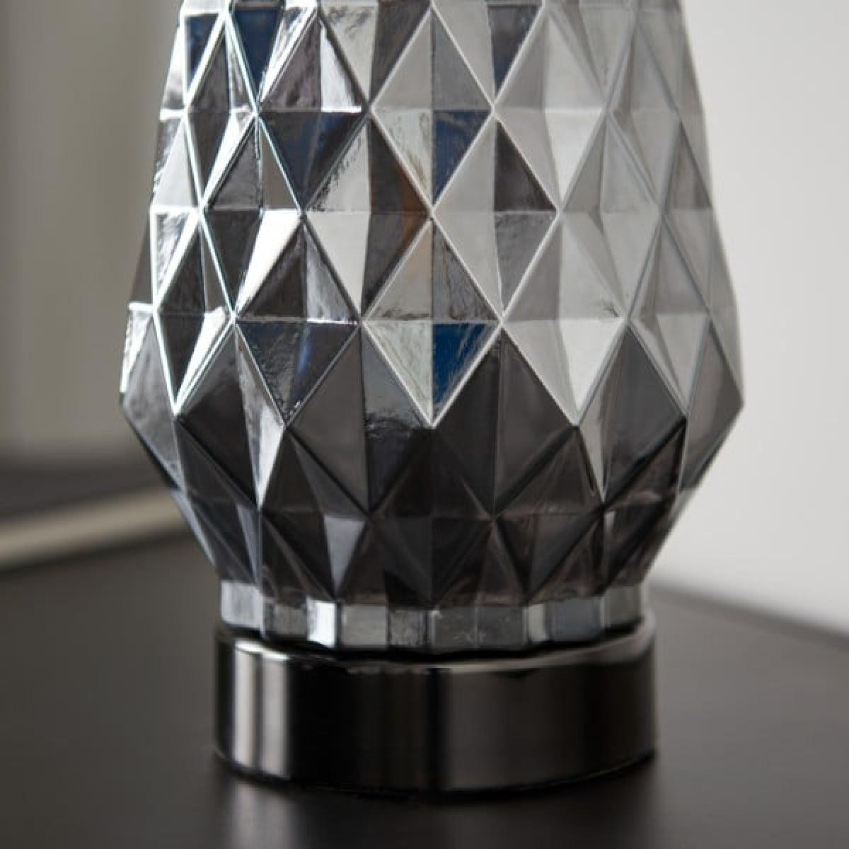 Shard Smoked Glass Touch Table Lamp – image 8