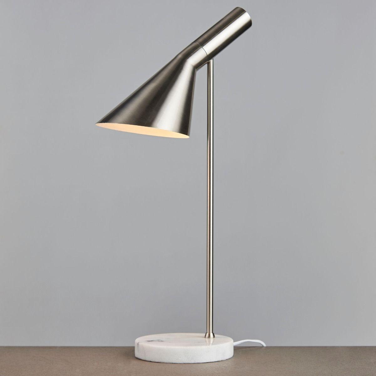 Carlo Polished Chrome & Marble Table Lamp – image 11