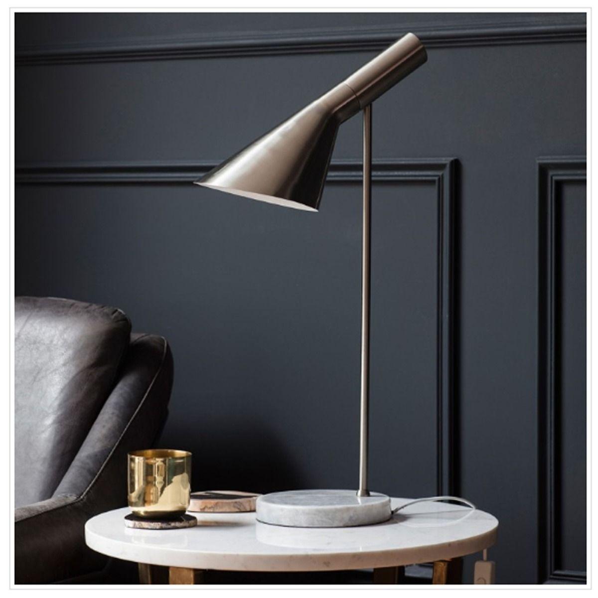 Carlo Polished Chrome & Marble Table Lamp – image 12