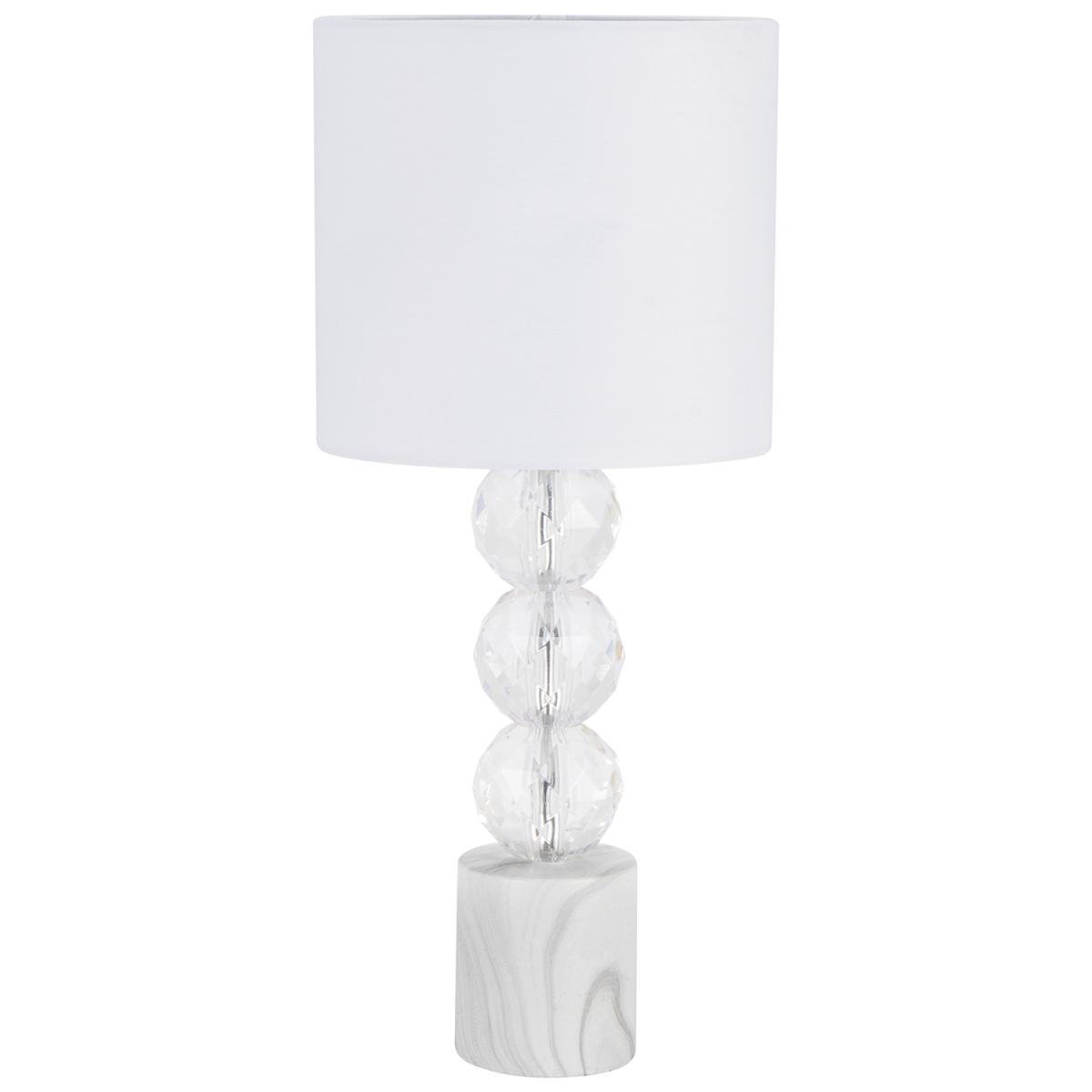 Marble Base Crystal Ball Table Lamp – image 4