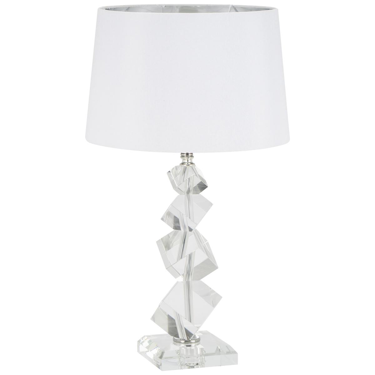 Geometric Cut Crystal Table Lamp – image 2