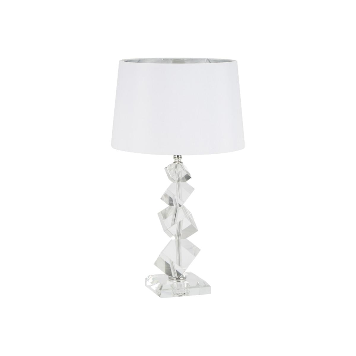 Geometric Cut Crystal Table Lamp – image 1